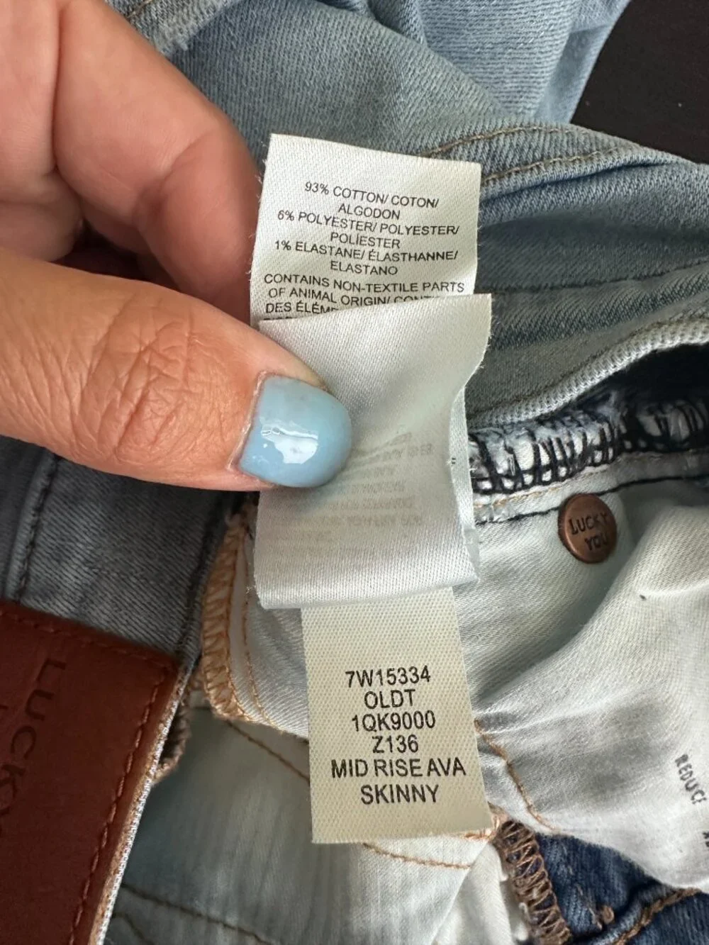 2/$30 Lucky Brand Midrise Ava Skinny Jeans Olancha Dest 4/ 27 #A1818